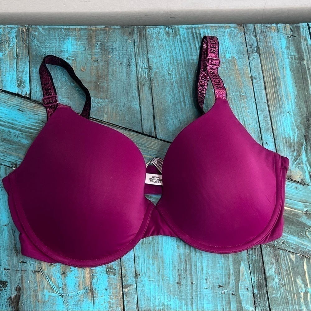 Victoria’s Secret THE T-SHIRT Lightly-Lined Demi Bra Size 34DD - Picture 2 of 9